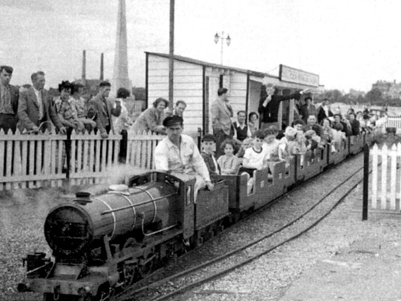 The miniature railway on Southsea Common. Undated