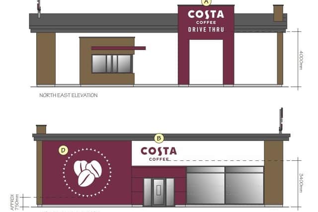 The design for the planned new Costa in Fratton