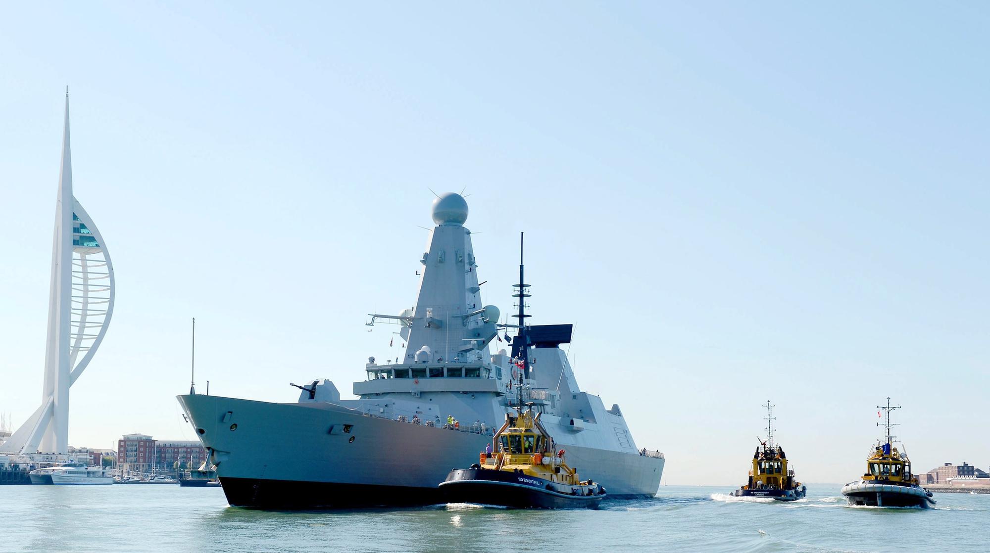 United Kingdom  denies claim Russian Federation  fired ‘warning shots’ at British warship