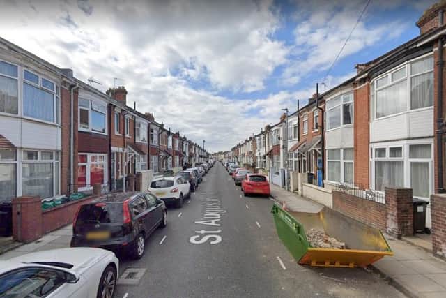 The man was arrested on suspicion of causing criminal damage. Google Street View.