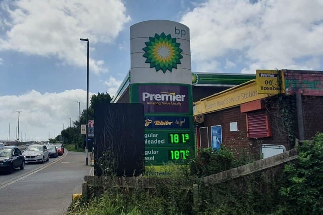 BP petrol station in Eastern Road, Portsmouth. Petrol:  £1.81.9. Diesel:  £1.87.9. Picture: Habibur Rahman