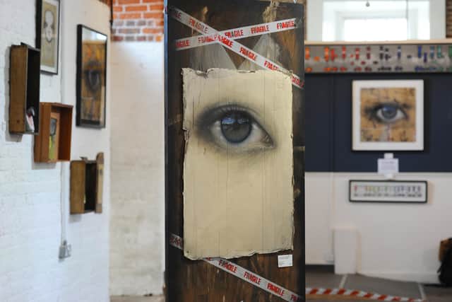 My Dog Sighs' new exhibition 'We Shelter Here, Sometimes' at Storehouse No9 in Portsmouth Historic Dockyard. Picture: Sarah Standing (130624-871)
