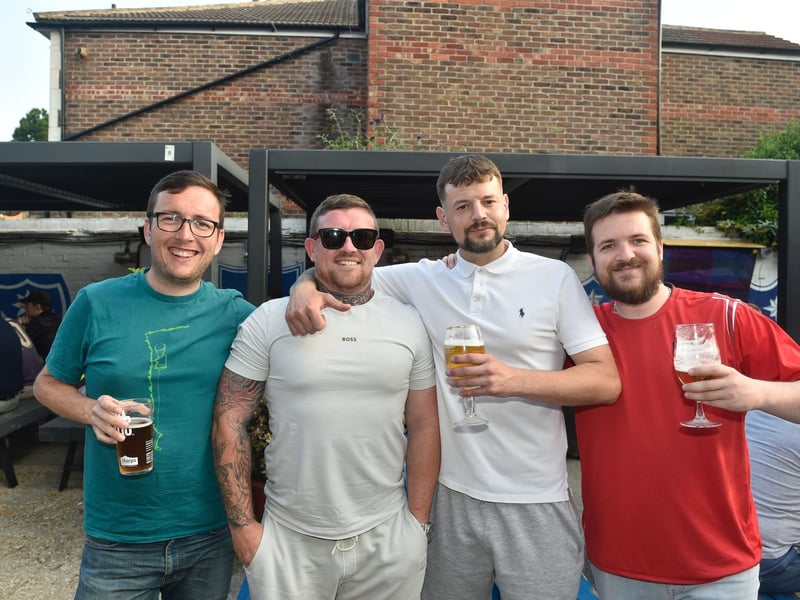 Fans at the The Shepherd's Crook Pub and Kitchen in Milton ahead of the match