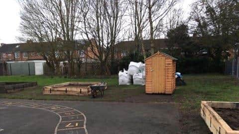 The Elson Junior School Wellbeing Allotment project.