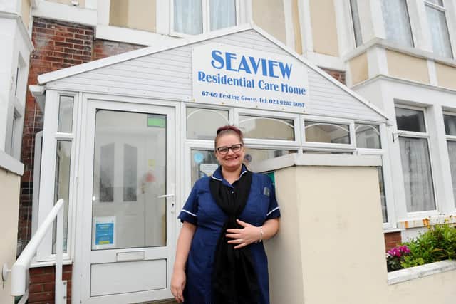 Seaview Residential Care Home in Southsea, have been awarded the Care Home of the Year Award 2020. Pictured is: Kacee May, home manager.Picture: Sarah Standing (140121-1056)
