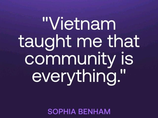 'Vietnam taught me that Community is everything'