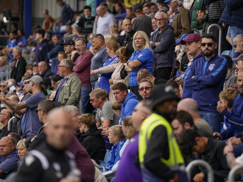 18,046 home fans were inside Fratton Park to cheers on John Mousinho's Blues.