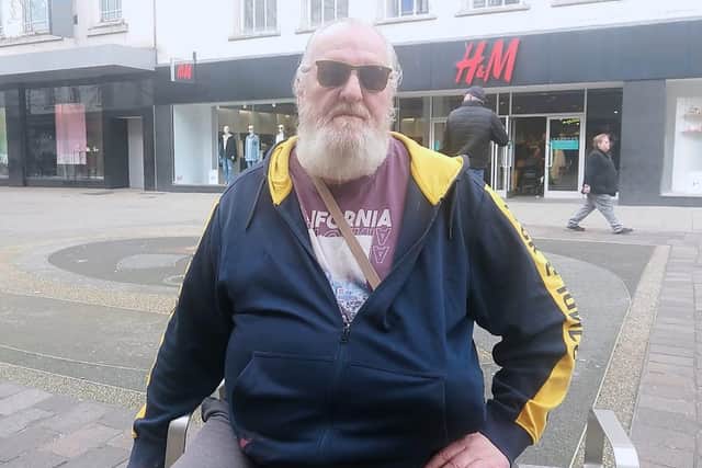 Mr Nonan, resident of Temple Street, Portsmouth, thinks the money should be invested into dealing with homelessness in Portsmouth. Picture: Freddie Webb.