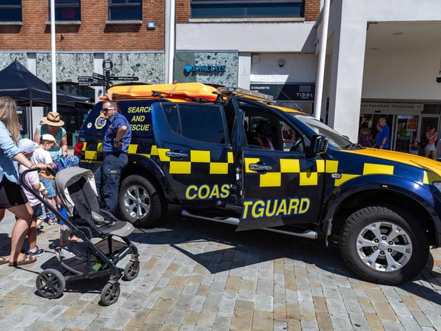 Many emergency services were present at the event in Fareham, including the Coastguard, so vital in the local area. Picture: Mike Cooter (240623)