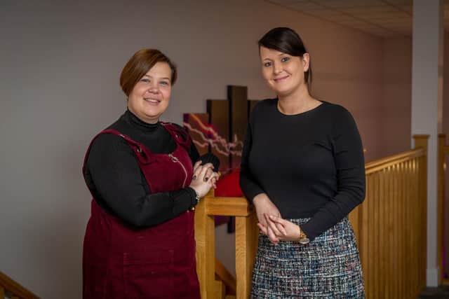 Jodie Hughes and Laura Martin of Endometriosis South Coast, pictured last year 
Picture: Habibur Rahman