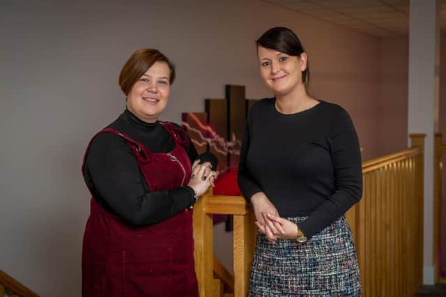 Jodie Hughes and Laura Martin of Endometriosis South Coast, pictured last year
Picture: Habibur Rahman