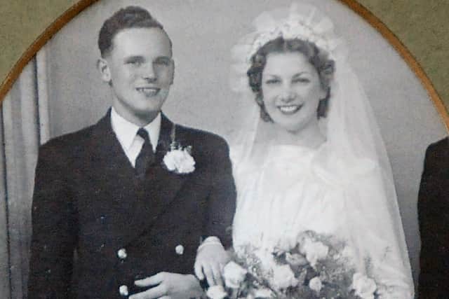 Norma Waldren from Baffins, celebrated her 100th birthday on Tuesday, April 26 at her home.

Pictured is: Norma Waldren with her husband Daniel on their wedding day on September 27, 1941.