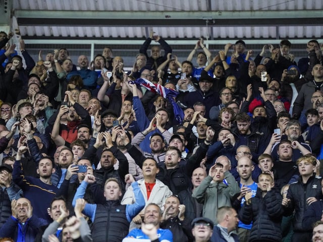 2,891 Pompey fans watched the Blues' 3-2 win at Reading