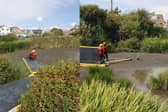 Hampshire and Isle of Wight Fire and Rescue Services helped a man who was stuck in mud last week.