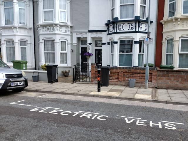More on-street electricity charging points have been switched back on following a fault last year. Picture: Portsmouth City Council.
