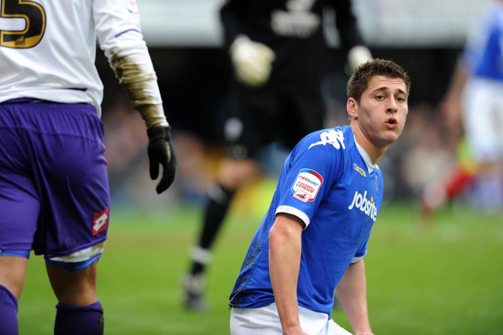 Joel Ward, seen here against Barnsley in February 2011, featured 46 times under Steve Cotterill in 2010-11. Picture: Allan Hutchings