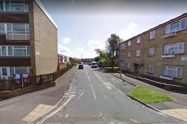 Officers were called to an address in Woodhay Walk at 5.03pm following reports of a disturbance.