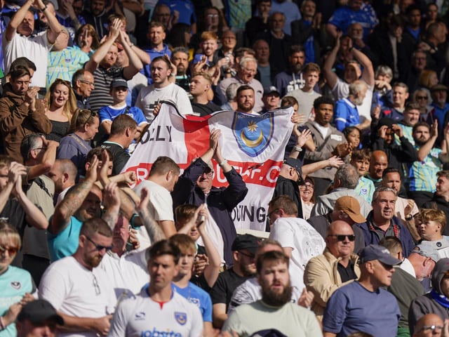 Loud and proud on the road with Pompey.