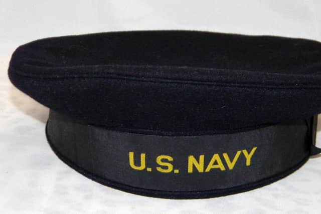 United States Navy rating's cap. Picture: Richard Boryer collection.
