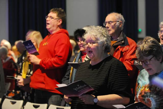 Celebrate the Child, The People's Carol Concert took place on Friday, November 25. at Bay House School in Gosport.
Picture:Sarah Standing (251122-3104)