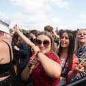 The crowd enjoying Annie Mac's  DJ set on the Common Stage. Picture: Vernon Nash (290821-214)