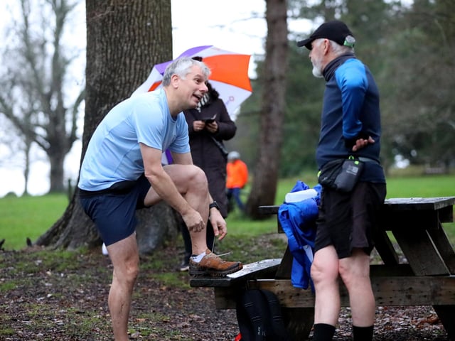 Conrad Buttery and John Pymont, right, Havant parkrun. Picture: Chris Moorhouse