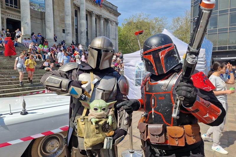 Thousands of people flocked to Guildhall for the first day of Comic Con which is a two day event.