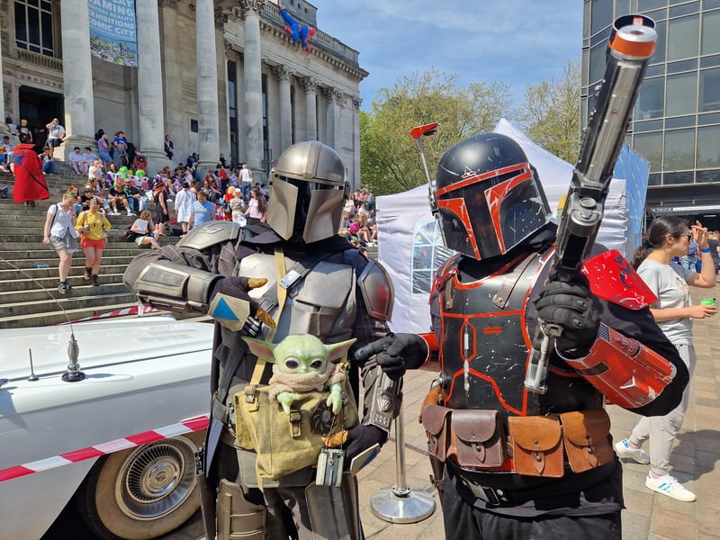 Thousands of people flocked to Guildhall for the first day of Comic Con which is a two day event.