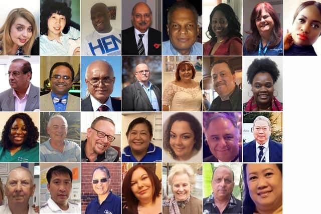 These people are among the NHS workers who have died during the coronavirus pandemic. Pictures: PA Wire