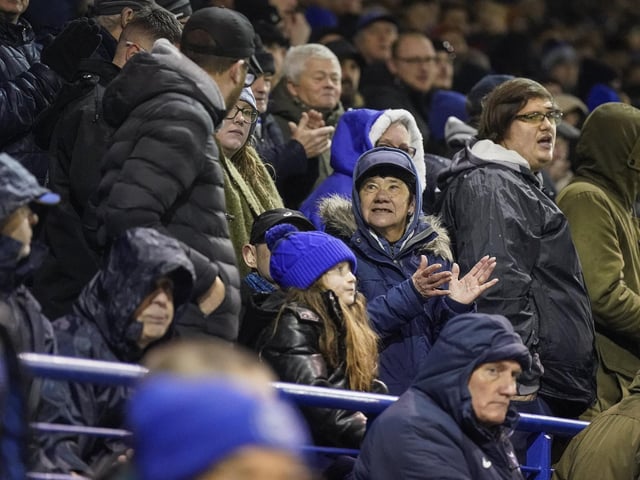 A crowd of 20,427 was inside Fratton Park for Pompey's win against Swansea.