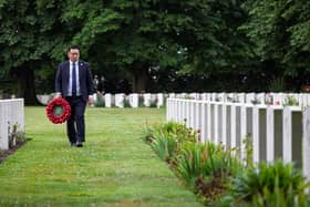 Alan Mak MP at Bayeux War Cemetery