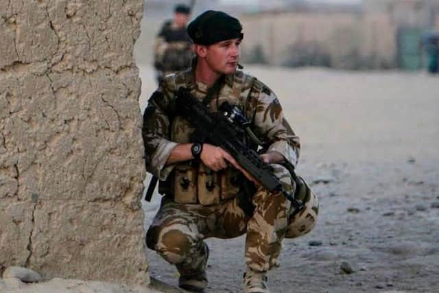 Lieutenant Colonel Joe Winch in Afghanistan while serving in the Royal Marines