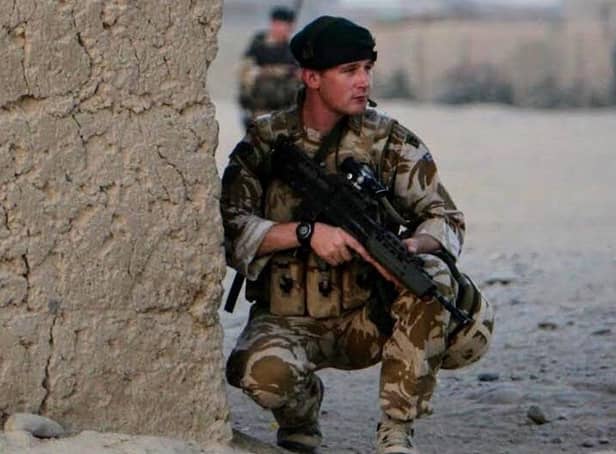 Lieutenant Colonel Joe Winch in Afghanistan while serving in the Royal Marines