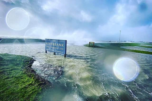 The Alberbank Hotel in Gosport the day before Storm Eunice. 
Credit: www.besidetheseasidephotography.co.uk