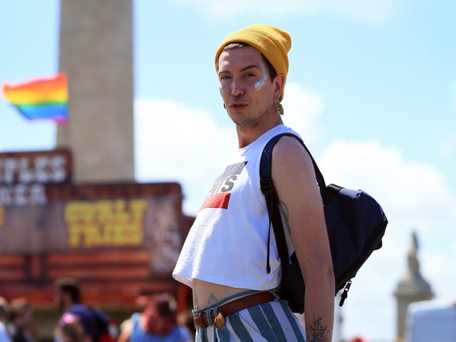 Monty Wicks at Portsmouth Pride, Southsea Common. Picture: Chris Moorhouse (jpns 110622-20)