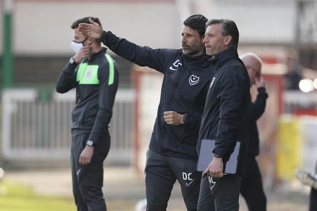 Danny Cowley spoke of his Pompey 'pain' after a 3-1 defeat at struggling Swindon. Picture: Jason Brown/ProSportsImages