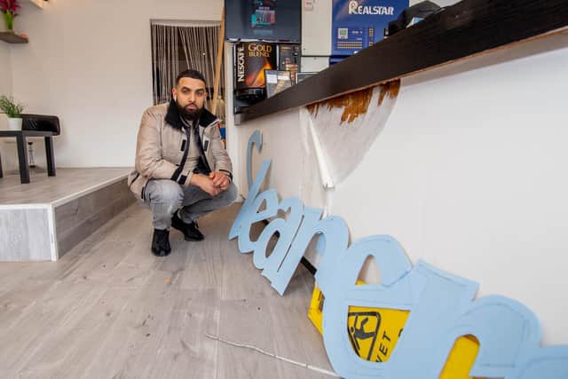 Tariq Danba said he is hopeful things will get back to normal by next week, and hopes the damage has been cleared. Pictured: Owner Tariq Danba at The Laundry Room, Portsmouth on May 16, 2022. Picture: Habibur Rahman.