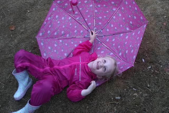 Chloe, three, enjoying herself in the Butterfly Garden behind Cumberland House. This photo came third in One Summer's Day. Picture by: Chris Richardson