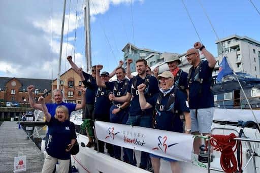 Image: Hampshire-based charity and the event's charity partner, Wessex Heartbeat, at last year's Southampton Sailing Week.