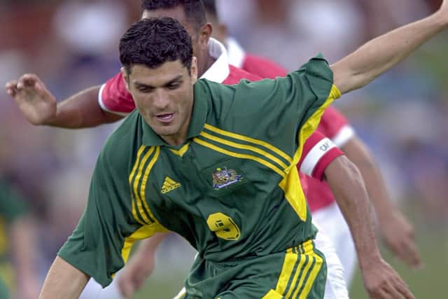 John Aloisi made 55 appearances for Australia, scoring 27 times. Picture: Darren England/ALLSPORT