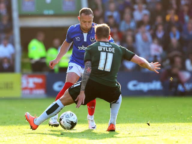 Ben Davies' last Pompey appearance was play-off defeat to Plymouth in May 2016 - but he had his revenge. Picture: Joe Pepler