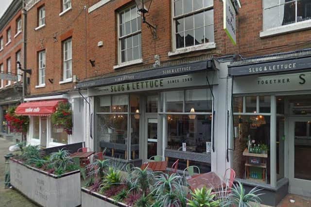 Slug and Lettuce in The Square, Winchester. Picture: Google Maps
