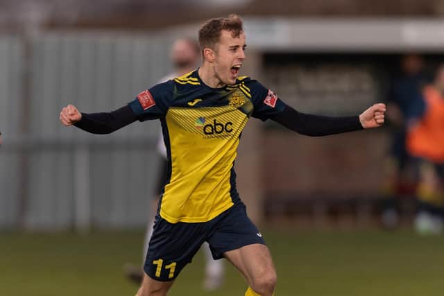 Moneyfields' James Franklyn could be facing a spell on the sidelines with a groin injury.
Picture: Keith Woodland