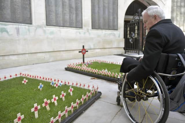Armistice Day at the World War I Cenotaph in Guildhall Square, Portsmouth, on Friday, November 11.
Picture: Sarah Standing (111122-5924)