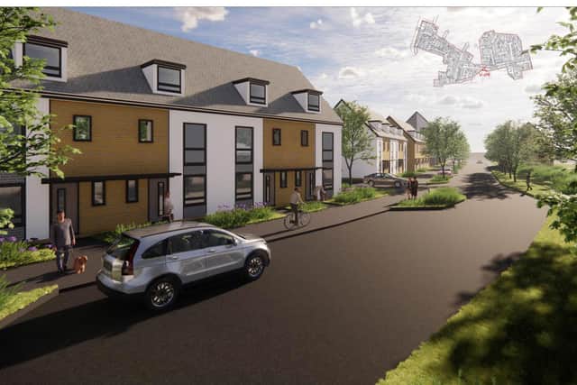 Residents are being asked to have their say on proposals for 152 apartments and 55 houses on part of the Tipner East site in Portsmouth. Picture: Thrive

