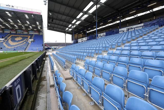 Michael Eisner has reiterated his determination to extend the North Stand at Fratton Park Picture: Robin Jones