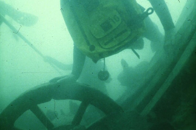 Diver investigating the wreck. Picture: The Mary Rose Trust