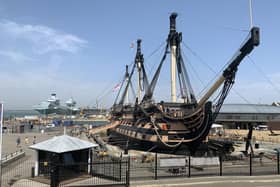 HMS Victory and HMS Queen Elizabeth