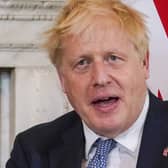 Britain's Prime Minister Boris Johnson will face a vote of confidence among Conservative MPs this evening, after at least 54 MPs submitted letters to a party committee to trigger the vote. He can prevail with a simple majority. Photo by Alberto Pezzali-WPA Pool/Getty Images