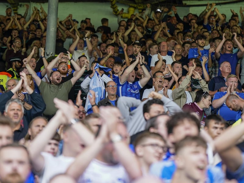 2/2  Fans were exceptional. Loud. Crazy limbs. Fair play to you. Good luck for the season! @JayBlufc  Their fans were some of the best away support we’ve seen/heard. Ours were shocking yesterday only matched by our finishing. @BigDaveLUFC  Well done Pompey. Gutted we didn’t nick that at the end but even with the chances we had, for effort, the fans in the stands, the fact you came and had a go, you deserved that point. Hope you lot had a great day. Soft spot for Portsmouth. Old school, real fans. Push for Play-offs. @RussCowlingFoto